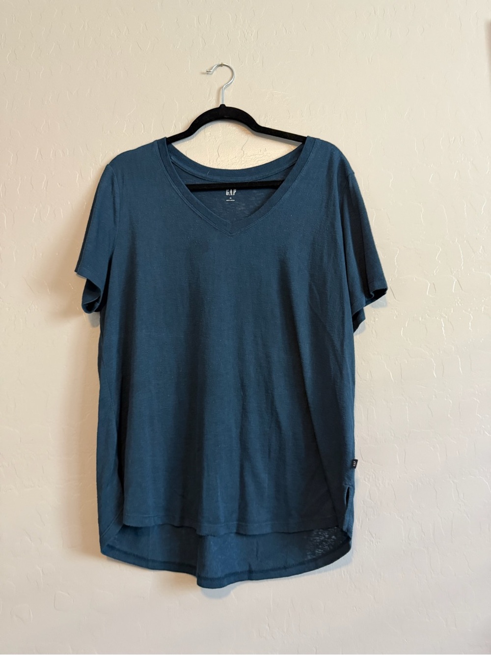 GAP Teal V-Neck Short Sleeve Tee